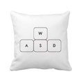 thumbnail image 1 of Keyboard Symbol ASWD Throw Pillow Sleeping Sofa Cushion Cover, 1 of 3