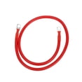 thumbnail image 1 of Cable de inversor de batería universal de 1 Pc Unique Bargains 5/16" Lug 2.5FT Cable de batería 5 AWG Rojo de cobre estañado, 1 of 7