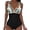 #0369-Multicolor, variant on Pounoo Women's One Piece Swimsuits V Neck Sleeveless Mesh Panel Ruched Bathing Suits Beach Tummy Control Slim Fit Swimwear Gift