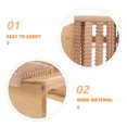 thumbnail image 3 of WRITWAA Sauna Foot Stool Massage Stool Round Wood 1Pcs, 3 of 8