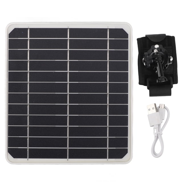 20W High-Efficiency Portable Solar Panel - Waterproof & Dustproof Charger with 2 USB, Type-C & DC Ports, Lightweight Outdoor Power Solution for Hiking, Cycling, Camping, Attach Easily to Backpacks or
