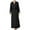 Black., variant on Agkizg Plus Size Women's Silk Satin Bathrobe,Long Robes for Women's House Robes,Womens Solid Color Long Length Satin-Like Robe with Lace Hem Straps Pajamas Bathrobe Loungewear Wear