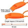 thumbnail image 3 of GOGO 6 Pcs Sifflets d'Urgence avec Lanière Réfléchissante, Sifflet de Sécurité pour la Voile en Plein Air, la Randonnée, le Bateau, 3 of 7