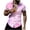 #0157-Pink, variant on Betivan Men's Shirt Cardigan Tee Tie Dye Print Turndown Collar Short Sleeve Button Loose Fit Breathable Lightweight Trendy Casual Daily Street Outdoor Leisure