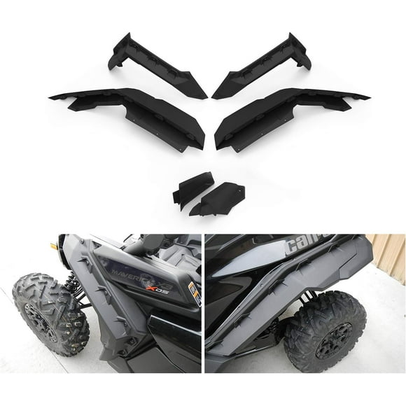 Maverick X3 Fender Flare Extensions, A & UTV PRO Extended Mud Fender Flares Front & Rear for 2017-2024 Can Am Maverick X3 & X3 Max RS Turbo R RR 2 & 4 Doors Accessories Replace # 715002973