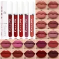thumbnail image 5 of 18 Color Nude Brown Lips Tint Mud Makeup Latte Coffee Lip Glaze Cosmetics Matte Velvet Lip Gloss Waterproof Liquid Lipstick, 5 of 5