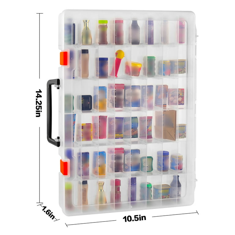 Fuase Case for Mini Brands Toys Series 1 2 3 Mystery Capsule Real Miniature Collectible Kit, Storage Organizer Holder for Mini Mart Collection (Box Only)