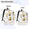 thumbnail image 2 of Easygdp Gnomes Honey Bee Mochila de Lona Resistente para Laptop, Compatible con Laptops de 15 a 17 pulgadas, Ideal para Escuela, Trabajo y Viajes-Small, 2 of 5