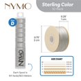 thumbnail image 5 of The Beadsmith Nymo Thread – 10-Pack Sterling Color – Size D, .30mm Diameter, 64 Yard/58.5 Meter Spool – Made of Nylon – Bead Embroidery & Weaving, Off Loom & Loom Work and DIY Craft Projects, 5 of 8