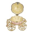 thumbnail image 4 of ESTINK Jewelry Organizer White Golden Pumpkin Carriage Shape Rhinestone Storage Box for Jewelry Collection Table Decoration,Jewelry Storage Box,Jewelry Holder, 4 of 8