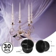 thumbnail image 3 of Portavelas para Velas CóNicas, Portavelas, Velas de Té, Velas de Mesa con Inserto de Vela, Portavelas 30 Piezas Negro, 3 of 7