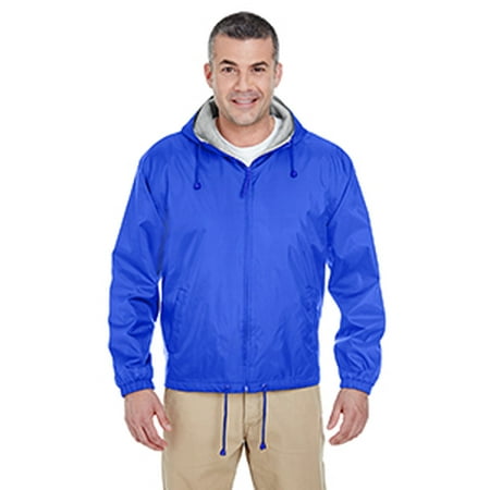 - UltraClub Adult Fleece-Lined Hooded Jacket