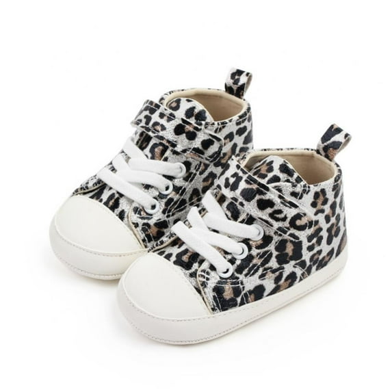 URMAGIC Baby Boys Girls High Top Ankle PU Leather Sneakers Soft Sole Anti-Slip Toddler Shoes 0-18 Months