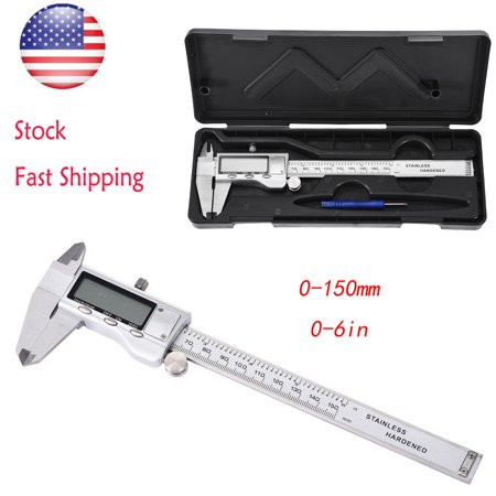 Stainless Steel Calipers 150 Mm/0-30.48 Cm Electronic Digital Calipers US Stock