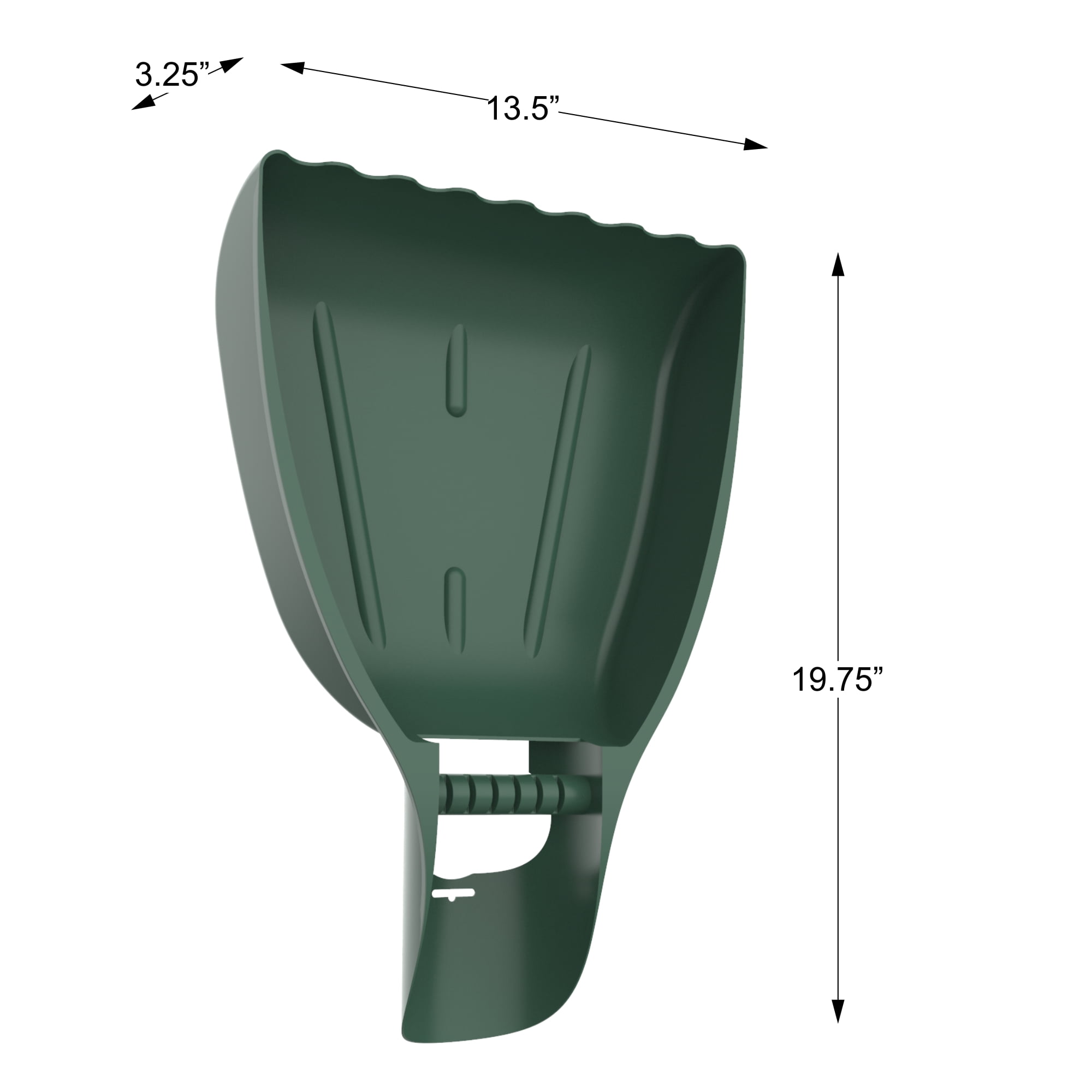 Pure Garden Leaf Scoops Hand Rakes - Grabber Tool for Yard Work (Green)