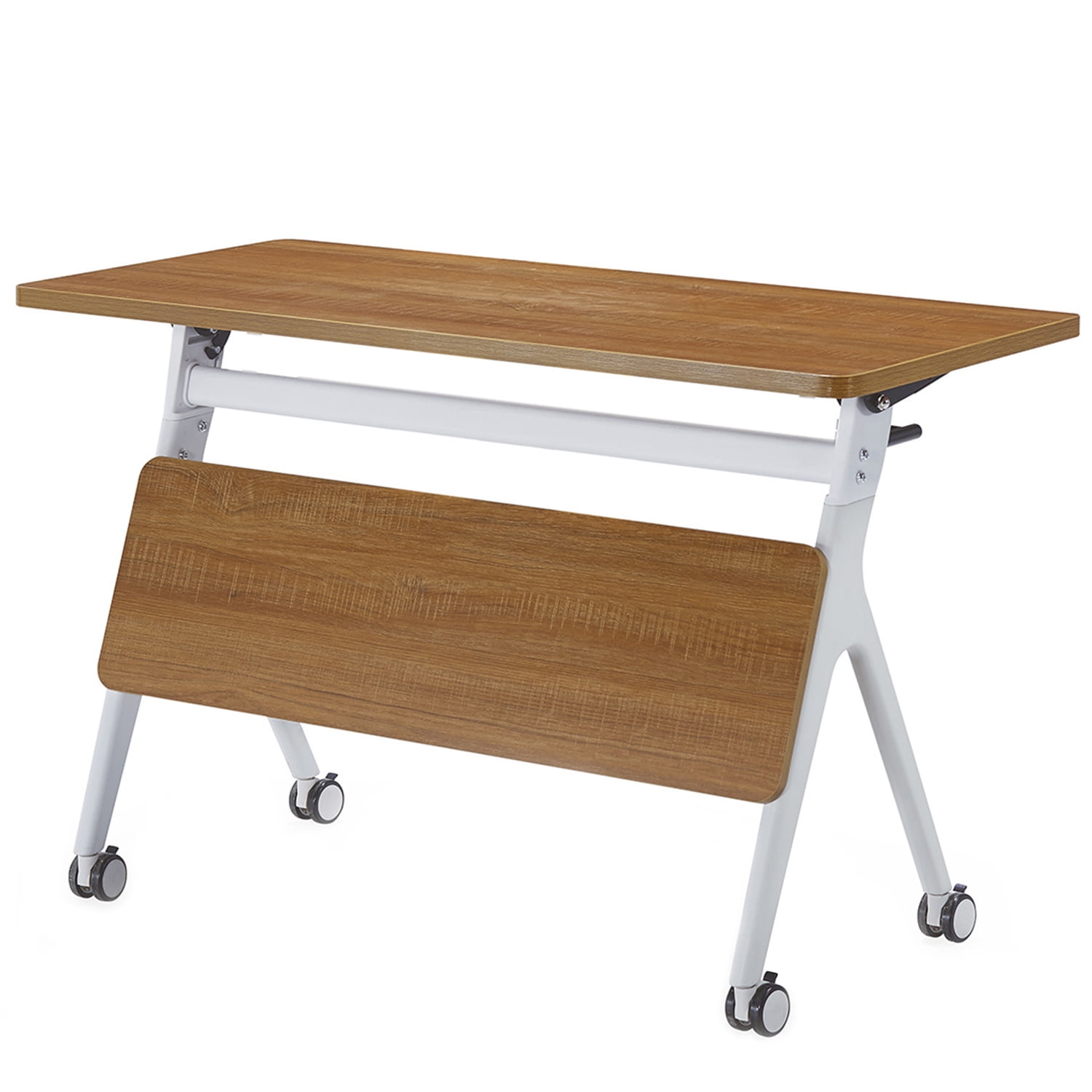 ECVV Flipper Training Table, Nesting Folding Table with Casters for