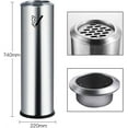 thumbnail image 2 of Standing Ashtray Floor Standing Ash Tray For Patio Tall Outside Ashtrays for Cigarette Butt Disposal Commercial Metal Smokers Cigar Ash Tray Container, 2 of 8