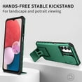 thumbnail image 6 of Decase for Samsung Galaxy A15 Rugged Case with Slid Camera Cover and Hidden Kickstand,Military Grade Drop Protection Shockproof Phone Shell Galaxy A15 Women Men Case,Darkgreen, 6 of 8