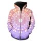 thumbnail image 1 of Sudadera con capucha y cremallera de mandala para hombre, unisex, estilo Harajuku, con estampado 3D, informal, de manga larga, de gran tamaño, divertida, estilo hip hop., 1 of 6