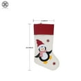 thumbnail image 4 of Luxtrada Christmas Stockings 18.5" Large Size Xmas Stockings Decorations,Santa Snowman Bear Penguin Xmas Character Fireplace Hanging Stockings Decorations for Family Holiday Season Decor, 4 of 8