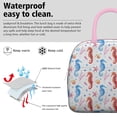 thumbnail image 3 of Lunch Bag Lunch Box for Women Reusable Insulated Lunch Bags,Water-Resistant Seahorse Shell Starfish Bubbles Cooler Lunch Tote Bag, Large Capacity for Work Travel Picnic, 3 of 6