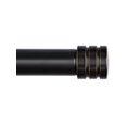thumbnail image 2 of USFOOK 1 Inch Curtain Rods 30 To 88 Inch(2.5-7.3ft) Black Curtain Rods For Windows 56 To 84 Inches, Splicing Drapery Rods With Cap Finial, 2 of 5