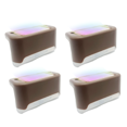 thumbnail image 1 of 4-Pack Solar Step Lights - For Decks, Docks, Steps, Porches, Passages, Stairs, Railings, 1 of 5