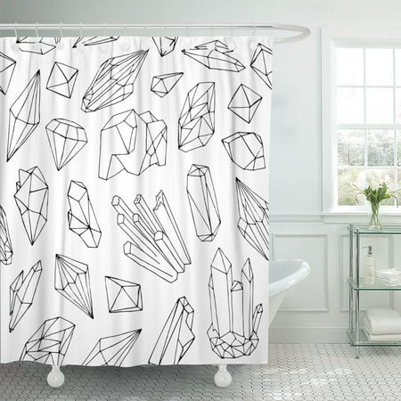 Pknmt Monochrome Beautiful Faceted Gemstones Mineral Crystals