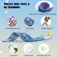 thumbnail image 3 of Nocciola Blue Ribbon Eel Snuffle Dog Toy,Christmas gift,No Stuffing Squeaky Long Snake,Crinkle/Snuffle/Tug Toy for All Breeds, 3 of 5