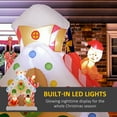thumbnail image 3 of Outsunny 7FT Christmas Inflatable Gingerbread House, Huge Blow Up Christmas Decoration with Built-in LED Lights for Indoor, Outdoor, Yard, Party, 3 of 9