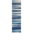 thumbnail image 2 of Addison Rugs Chantille Indoor/Outdoor Transitional Stripes Navy Washable Runner Rug, 2'3" x 7'6", 2 of 5