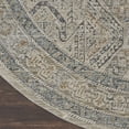thumbnail image 4 of Nourison Nyle Persian Ivory/Grey/Blue 7'10" x ROUND Area Rug, (8 Round), 4 of 8