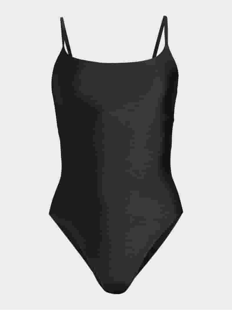 Love & Sports Women's Shimmer Scoop Neck One-Piece Swimsuit Love & Sports Women's Shimmer Scoop Neck One-Piece Swimsuit