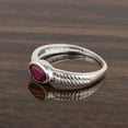 thumbnail image 2 of Vintage Inspired 0.66 Ct Ruby 925 Sterling Silver Solitaire Women's Valentines Day Gifts Ring, 2 of 4