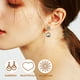 thumbnail image 5 of 1 par de pendientes de lazo para mujer con perlas de imitación, joyería nupcial para bodas, bonitos pendientes colgantes con clip para adolescentes Disponibles, 5 of 8