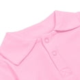 thumbnail image 3 of Busydd Baby Girl Romper 0-24 Months Casual Breathable Cotton Short Sleeve Baby Romper Solid Color Lapel Button Baby Boy Clothes 9-12 Months, 3 of 5