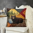 thumbnail image 2 of YINGXI Throw Pillow Cover for Women/Men, Short Plush Pillow Case Cushion Cover for Home Sofa Couch Living Room Car Decor - Rustic 22x22in, 2 of 5