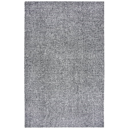Gatney Rugs Hearthstone Area Rug BR223B Black/White Monochromatic Tufted 5' x 8' Rectangle