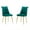 Green, variant on Clihome Modern Upholstered Dining Chairs Set of 2 Side Chair for Living Room, Green