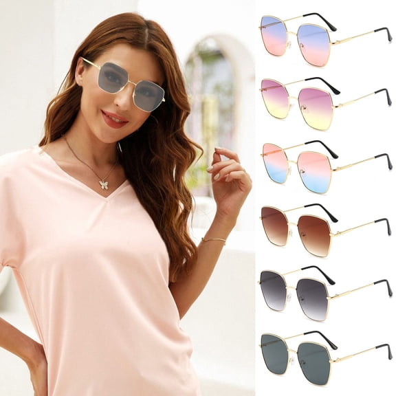 ibiyuan Sunglasses Womens Women Round Polarized Sunglasses Gradient Color Fashion Shades For Travel Shopping Outdoor
