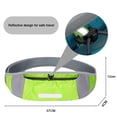 thumbnail image 2 of Hukapapa Nylon deportes al aire libre maratón correr fitness bolso ajustado cinturón invisible verde, 2 of 5