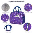 thumbnail image 4 of Womens Halloween Purple Spider Web Pattern Lunch Box for Work,Insulated Lunch Bag for Women,Loncheras Para Mujer,Leakproof Adult Lunch Bag for Work,Beach,Travel,Picnic,Camping, 4 of 7