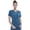 Caribbean Blue, variant on Allura V-Neck Womens Scrub Tops Nurse Shirt with 3 Pockets
