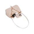 thumbnail image 3 of Gustave Women's Woven Straw Shoulder Bag Beach Small Underarm Tote Purse Boho Hobo Handbag with Seashell Pearl Beaded Chain for Summer Casual Vacation - White, 3 of 7