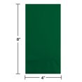 thumbnail image 2 of 192/Case Bulk Hunter Green 3 Ply Guest Towels, 2 of 6