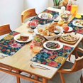 thumbnail image 2 of Pioneer Flower Floral Print Pattern Summer Placemats Table Placemats Set Of 4-Linen Kitchen Washable Placemats Table Mats 12x18 Inch Non-Slip Heat Resistant, 2 of 6