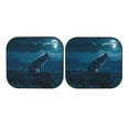 thumbnail image 7 of Haiem Lonely Night Wolf Car Windshield Sun Shade (2 Pieces) Foldable Windshield Sun Shade Car Accessories for Truck SUV Pickup-Large, 7 of 7