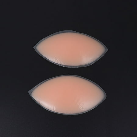 FRCOLOR One Pair Self Adhesive Bra Silicone Insert Breast Pads Invisible Bra Concealers Pasties (Pattern A Skin Color)