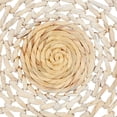 thumbnail image 4 of DecMode Cream Dried Plant Handmade Woven Basket Plate Wall Decor (3 Count), 4 of 9