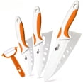 thumbnail image 7 of Ceramic Knife Set with Cover and Peeler, 3/4/6 Inch White Paring Knives for Kitchen, Ultra Sharp Kitchen Knives for Fruits Vegetables, 7 of 7